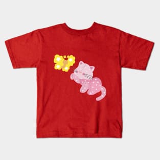 Cat and Butterfly Kids T-Shirt